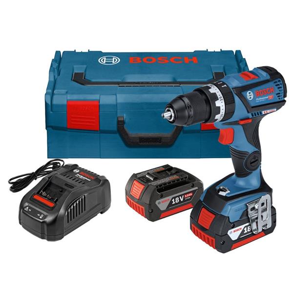 BoschGSB 18V-60 C Brushless 18V Combi Drill (2x5Ah)