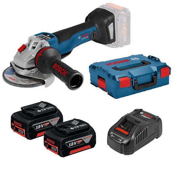 BoschGWS 18V-10 PSC 18V 125mm Brushless Angle Grinder (2x5Ah)