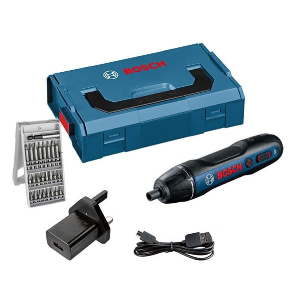 BoschGO 3.6V Drill Driver + 25 Accessories in L Boxx Mini (Built in Recharagable Battery)