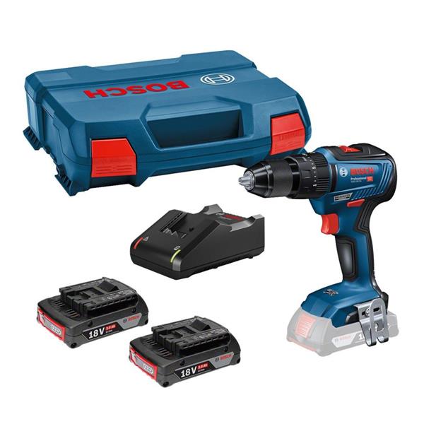 BoschGSB 18V-55 Brushless 18V Combi Drill (2x2Ah)