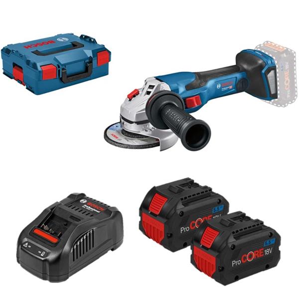BoschGWS 18V-15 C 18V 125mm BITURBO Brushless Angle Grinder (2x5.5Ah ProCORE)