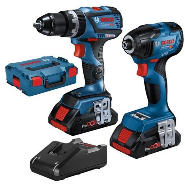 Bosch18v Brushless GSB18V-60C Combi Hammer Drill GDR18V-210 Impact Driver Lboxx 06019J0170