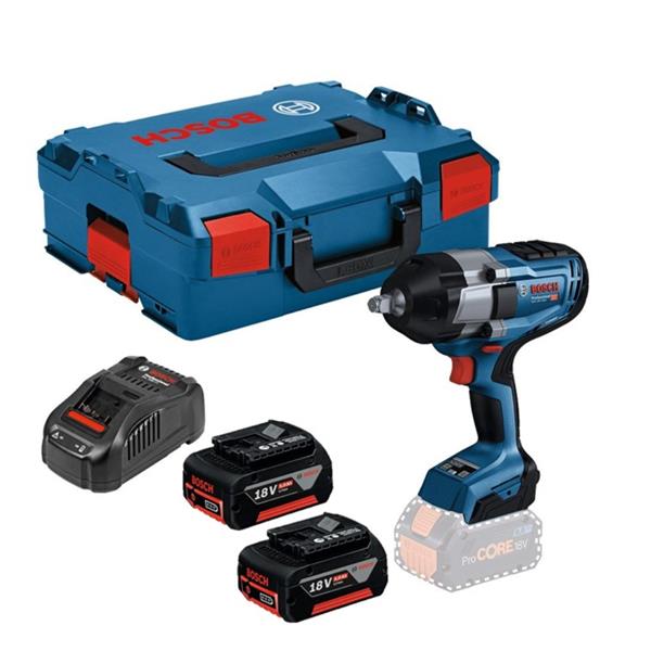 BoschGDS 18V-1000 BITURBO Brushless 18V 1/2" Wrench (2x5Ah)