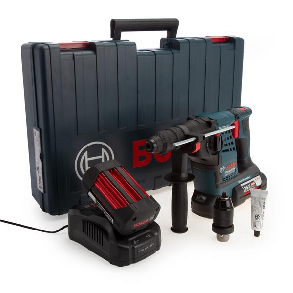 BoschGBH 36 VF-LI Plus SDS Plus Rotary Hammer Drill with QCC (2x6.0Ah)