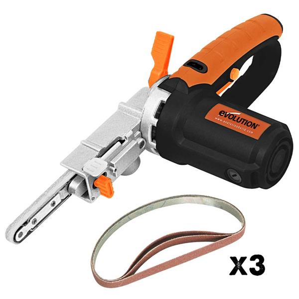 Evolution400w Electric Thin Belt Sander Power File 230v With 3 Sanding Belts 062-0001