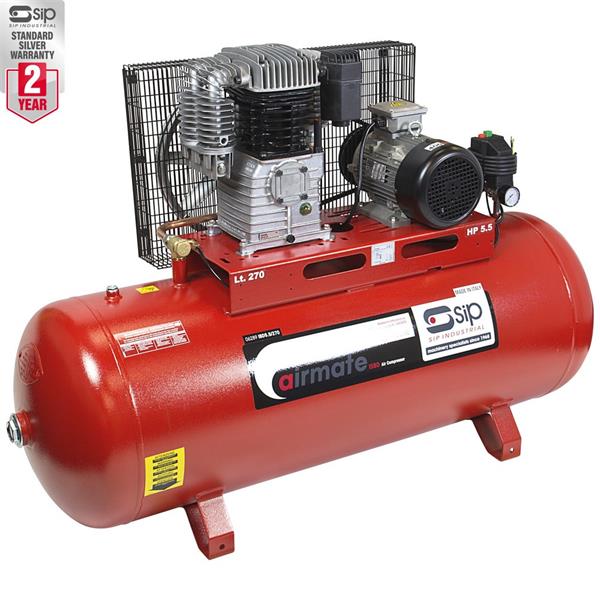 SipISBD5.5/270 270ltr Industrial Electric Compressor