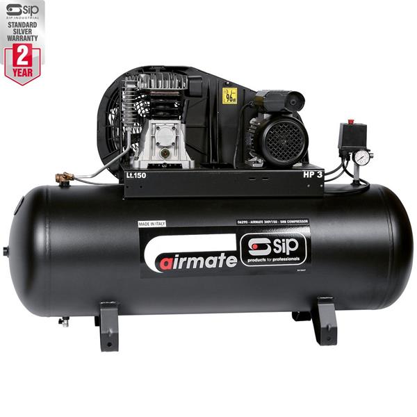 Sip3HP/150-SRB 150ltr Belt Drive Compressor