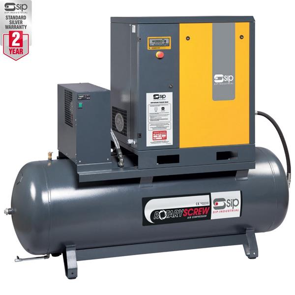 SipRS11-10-500BD/RD 500ltr Rotary Screw Compressor with Dryer