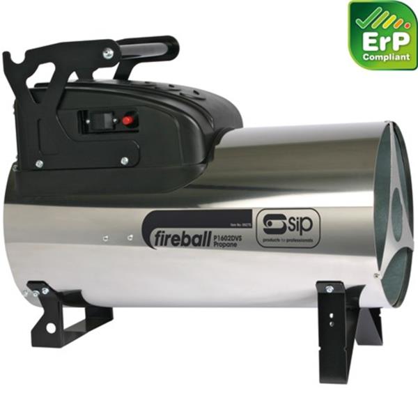 SipPro Fireball 1602DV Dual Voltage Propane Heater 74,202 - 160,000BTU
