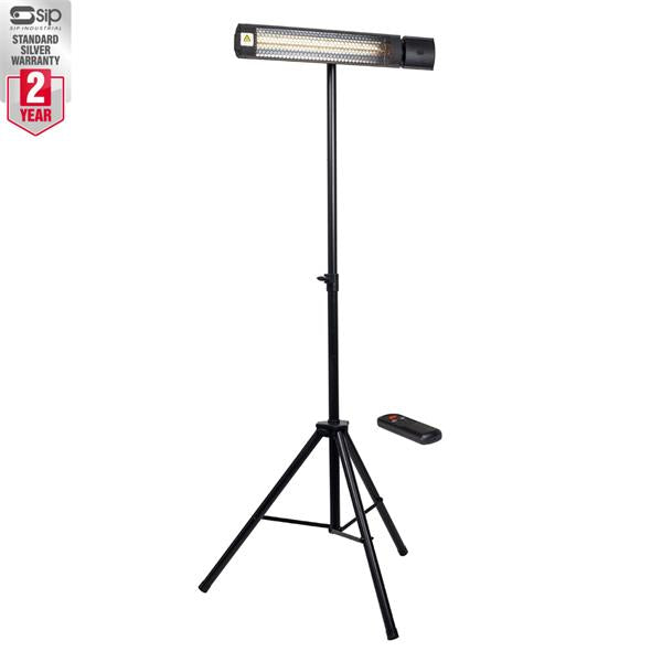 SipUniversal Halogen Heater 230v c/w remote Black with Stand