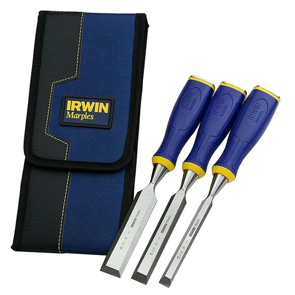 Irwin10503426 3 Piece Steel Bevel Edge Chisel Set, 13, 19 & 25 mm