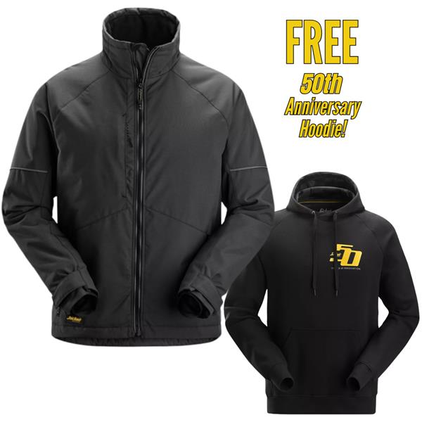 Snickers1158 Winter Jacket - Black + FREE 50th Anniversary Hoodie !