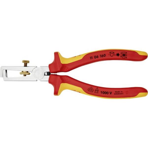 Knipex11 06 160 SB Insulation Multi-component Grip Stipping Pliers