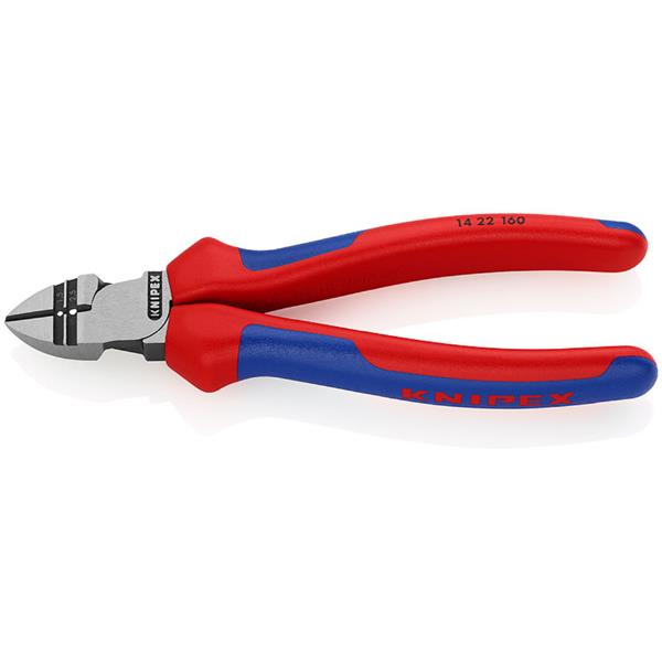Knipex14 22 160 SB Multi-component Grip Diagonal Insulation Stripper