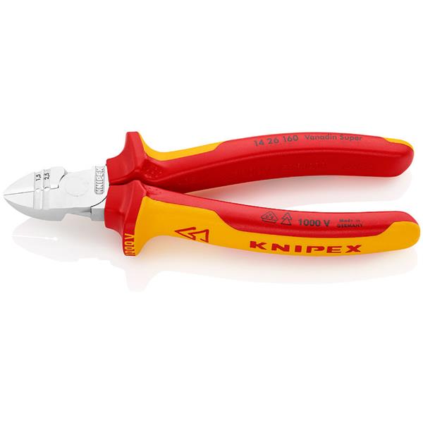 Knipex14 26 160 SB Multi-component Grip Diagonal Insulation Stripper