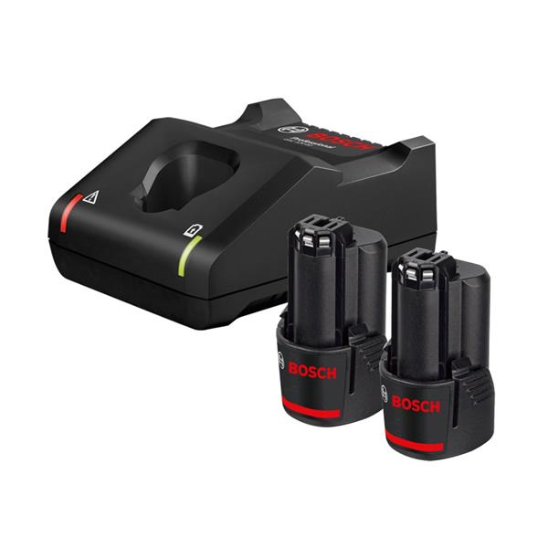 BoschGBA 12V 2x2Ah CoolPack + GAL12V-40 Li-Ion Charger Starter Set