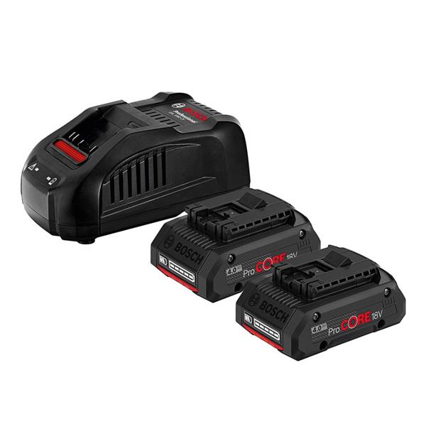 BoschBattery Starter Set: 2 x GBA 4Ah ProCORE 18V Batteries + GAL 18V-40 Charger