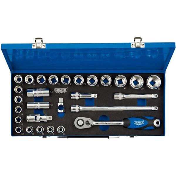 Draper28 Piece 1/2" Square Drive Ratchet Socket Set