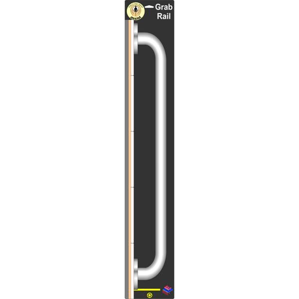 EasiplumbAssist 24" Chrome Safety Grab Rail