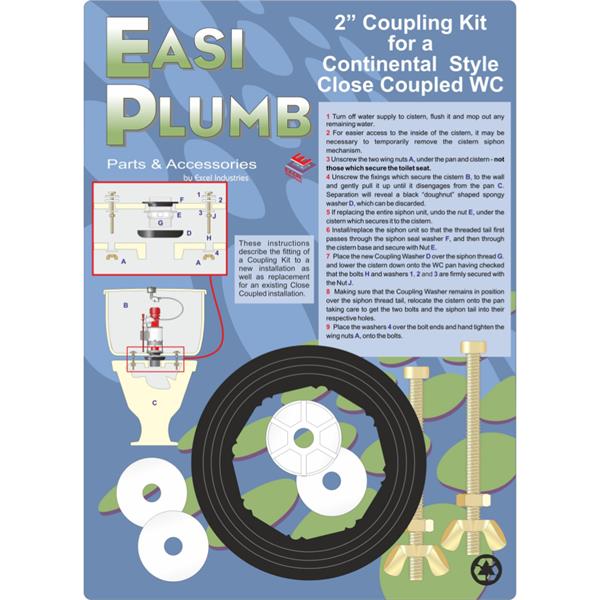 Easiplumb2" (Continental) Close Coupling Kit