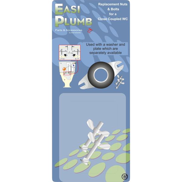 EasiplumbReplacement Nuts & Bolts for a Traditional Close Coupled WC