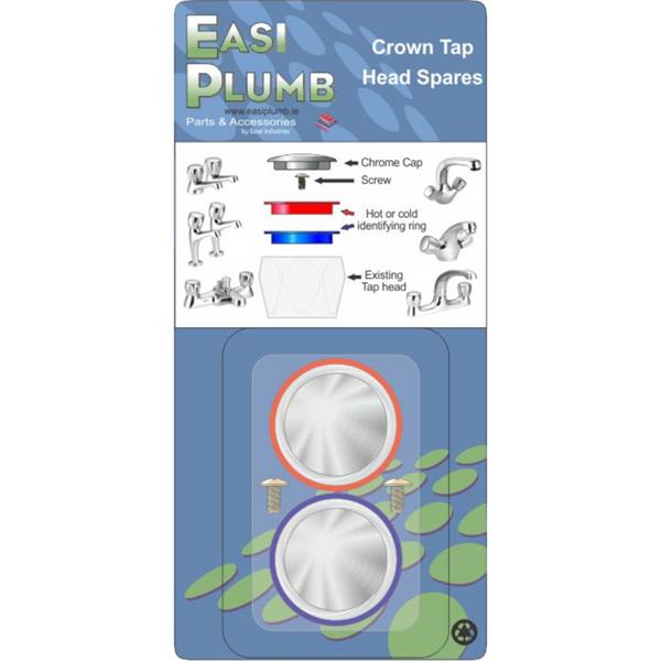 EasiplumbReplacement Crown Head Covers & Indices Set Only