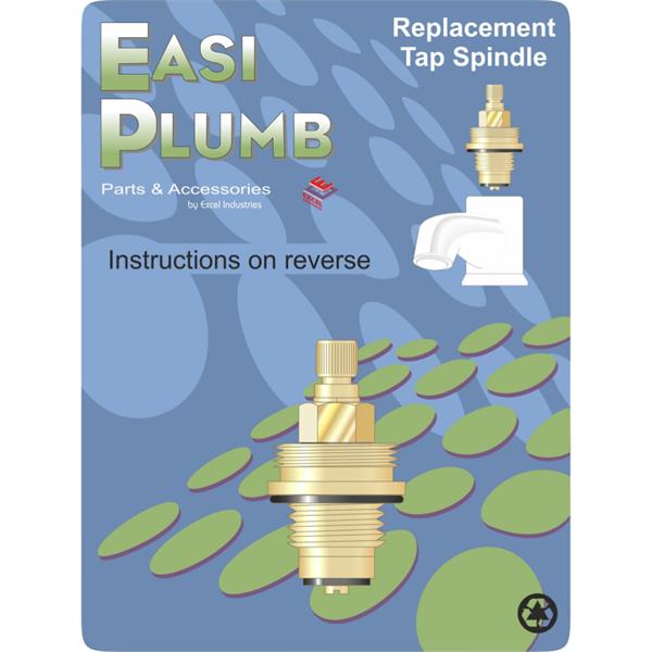 EasiplumbSingle 1/2" Brass Replacement Spindle only