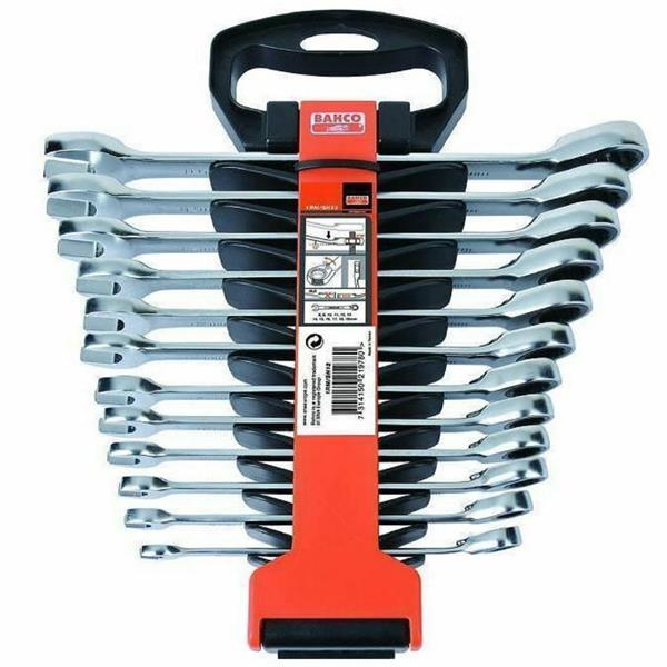 Bahco1RM/SH12 Metric Ratcheting Wrench Set 12 Pcs
