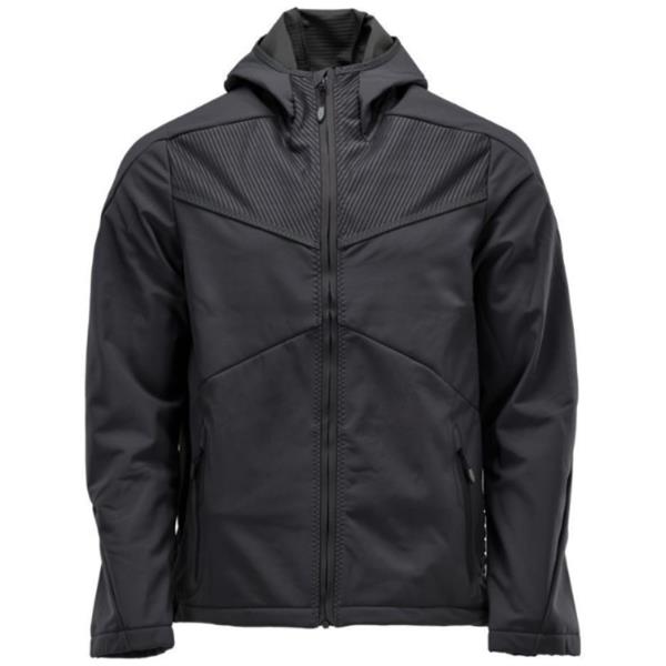 Mascot22102-649-09 Softshell Jacket With Hood - Black