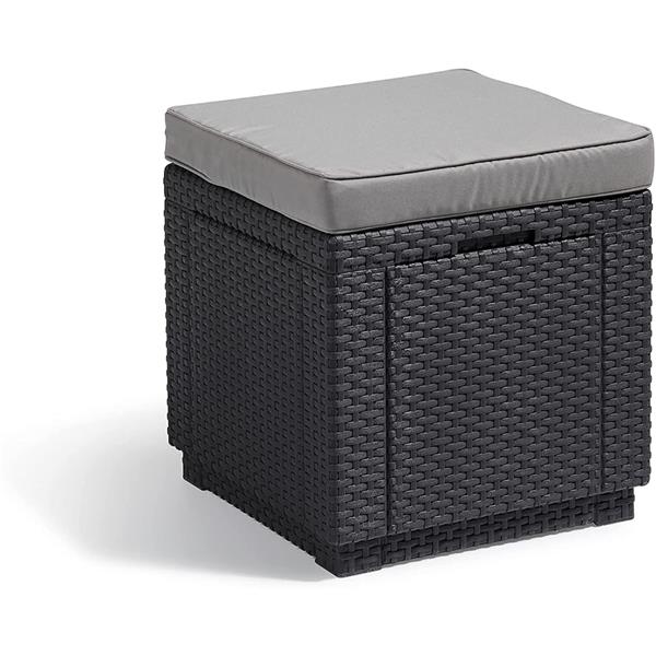 KeterAlibert Cube Cool Grey with Cushion 247772