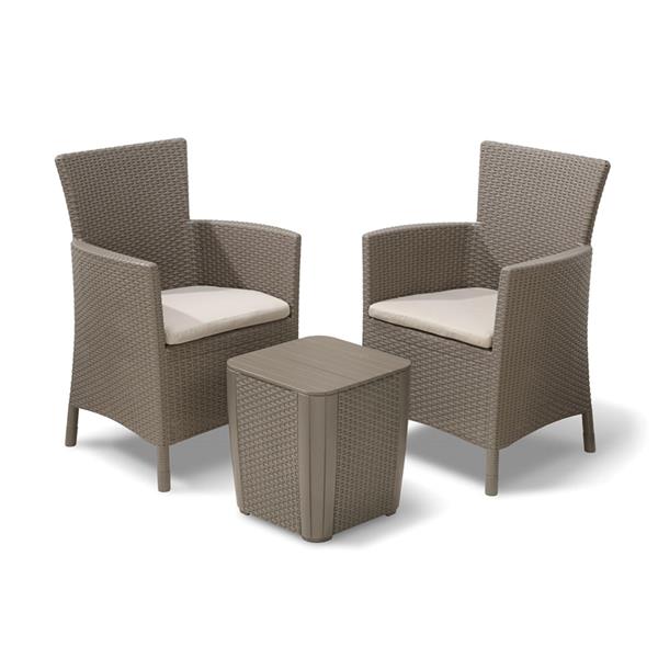 KeterIowa 3pcs Balcony Set Beige 247855