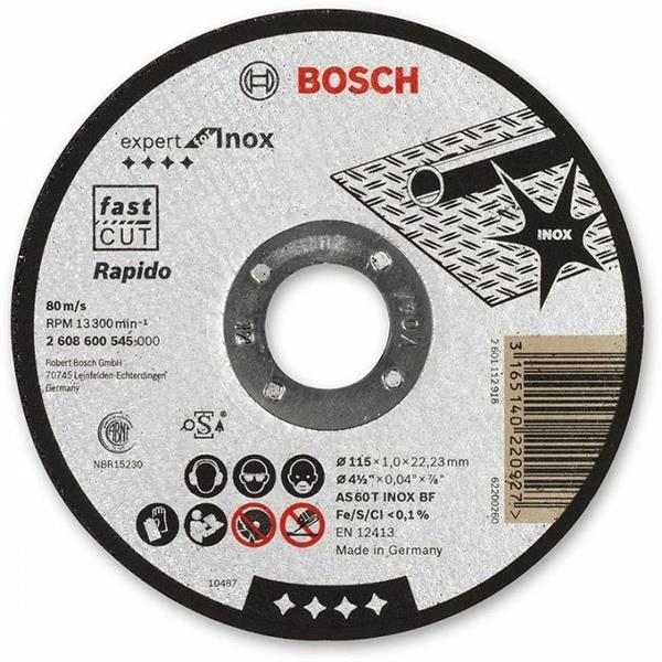 BoschINOX Stainless Cutting Discs 115mm-1mm - Single