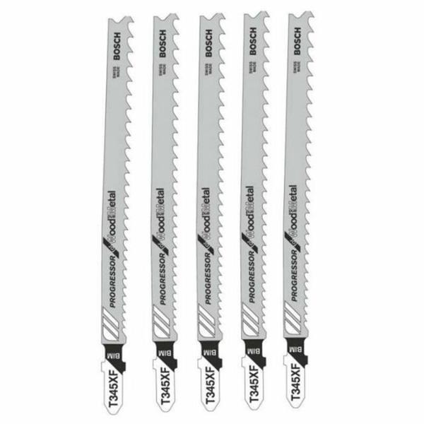 BoschT345XF Jigsaw Blades - Multi-Purpose (5 Piece)