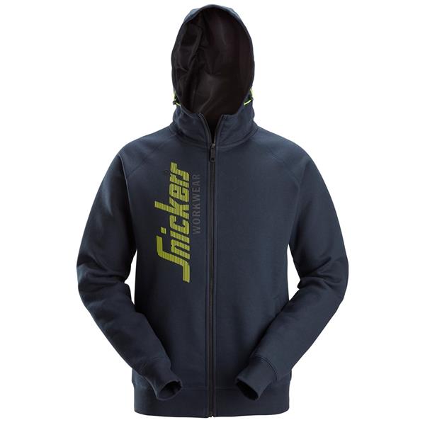 Snickers2846 Logo Full-Zip Hoodie Navy