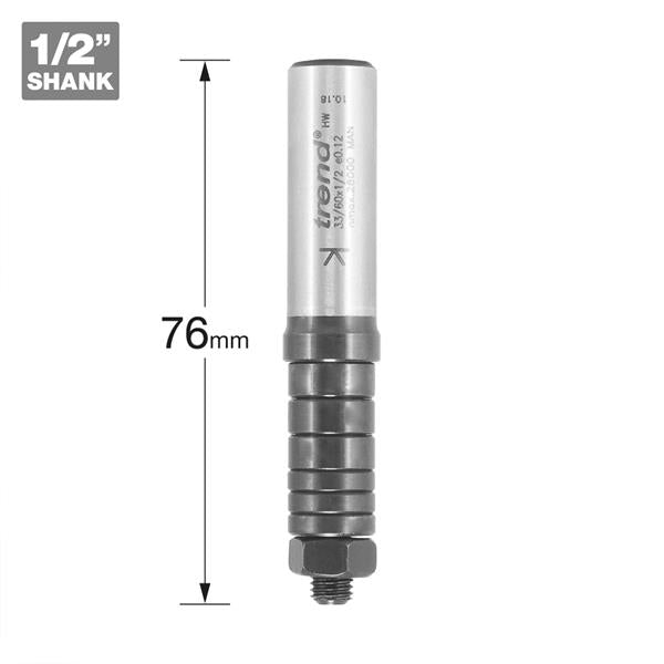 TrendPro Arbor 33/60 for 1/4 bore tools 33/60X1/2