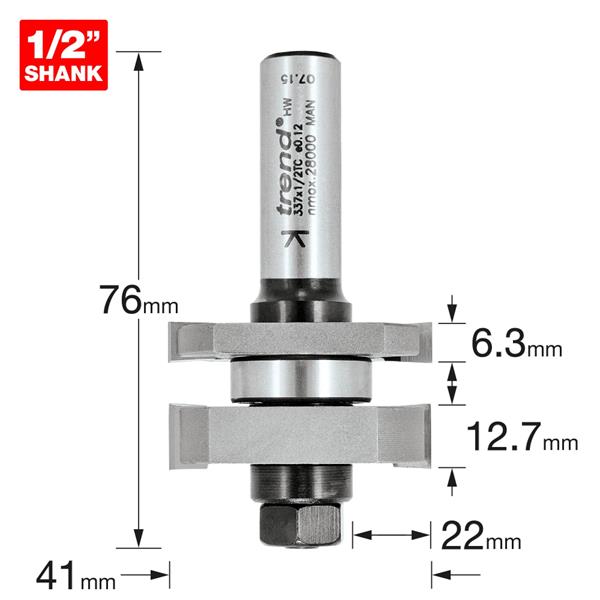 TrendPro Tongue and groove set 337X1/2TC