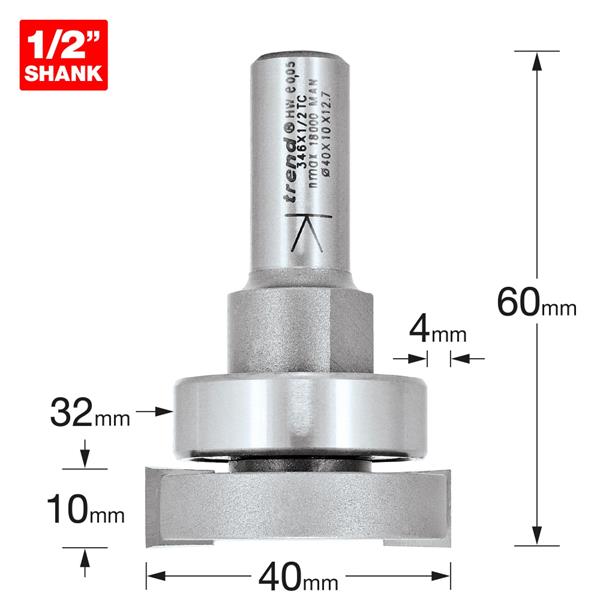 TrendPro Intumescent Cutter 10mm x 40mm 346X1/2TC