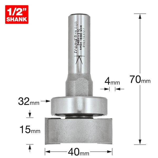 TrendPro Intumescent Cutter 15mm x 40mm 348X1/2TC
