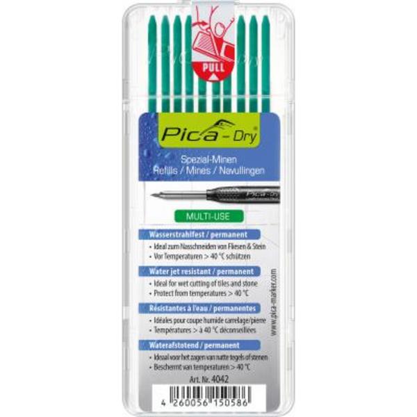 Pica-Dry Refill Leads Water jet resistant / permament (Green)