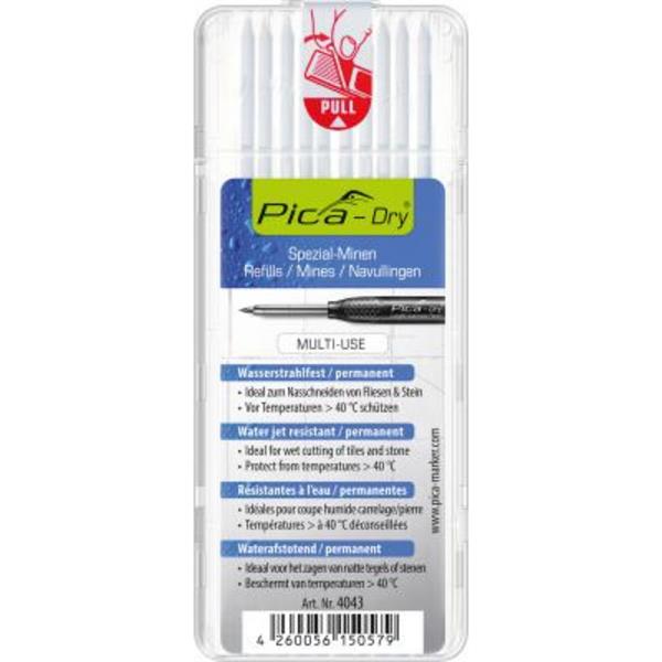 Pica-Dry Refill Leads Water jet resistant / permament (White)