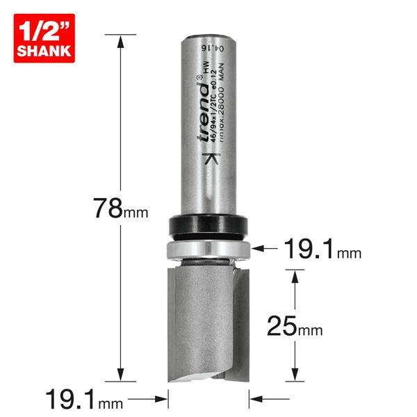 TrendPro Guided profiler 19.1mm dia x 25.4mm cut 46/94X1/2TC