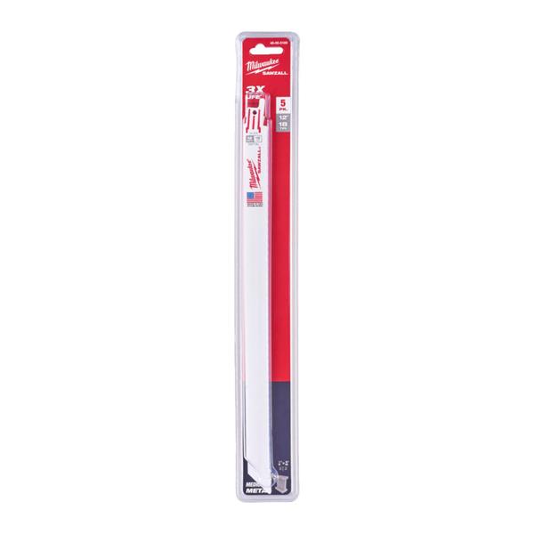 Milwaukee48005189 300mm x 18tpi Metal Thin Kerf Sawzall Blades - 5pc