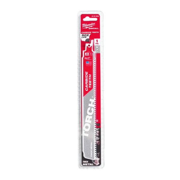 Milwaukee48005202 230mm x 7tpi Metal Torch Carbide Demolition Sawzall Blade - 1pc