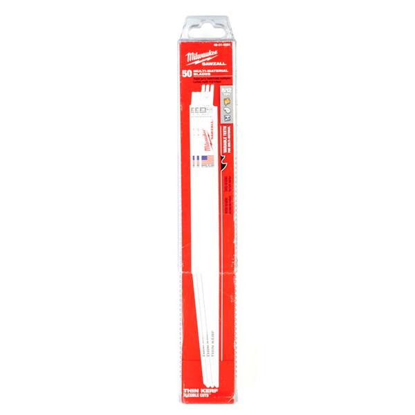 Milwaukee48016094 300mm x 8/12tpi Universal Sawzall Reciprocating Saw Blades - Pack of 50