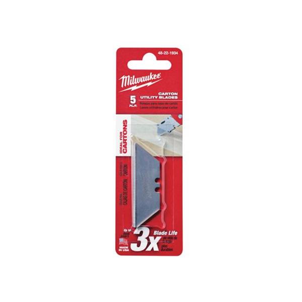 Milwaukee5 Pc Carton Utility Knife Blades