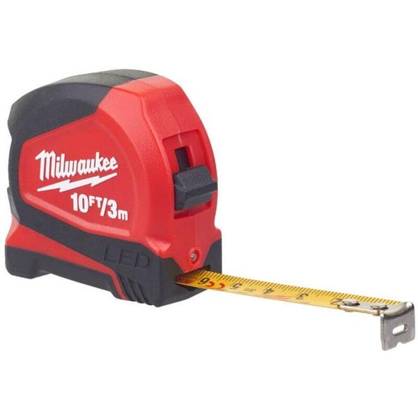 Milwaukee48226602 3M/10ft Tape Measure with LED Light