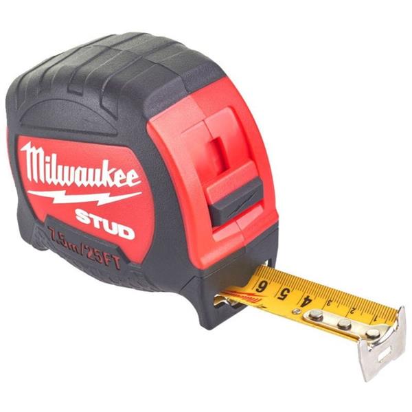 Milwaukee48229926 7.5M/25ft STUD Tape Measure