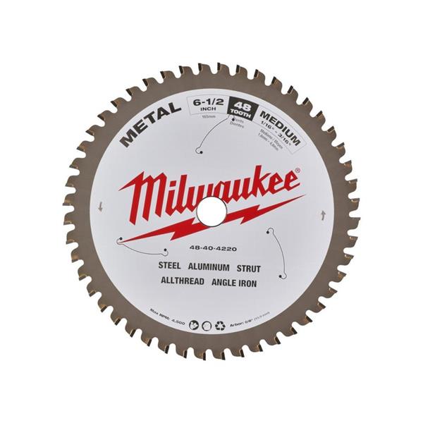 Milwaukee48404220 6-1/2'' x 48T Circular Saw Blade - Metal