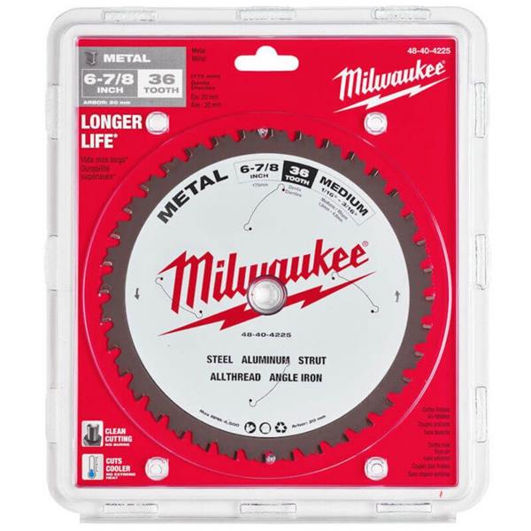 Milwaukee48404225 174mm x 20mm x 36T Metal Circular Saw Blade