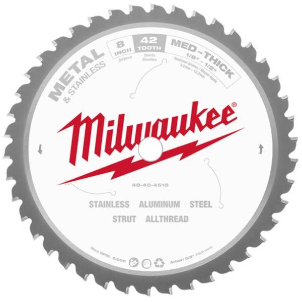 Milwaukee48404515 203mm x 15.87mm x 42T Metal Cutting Blade